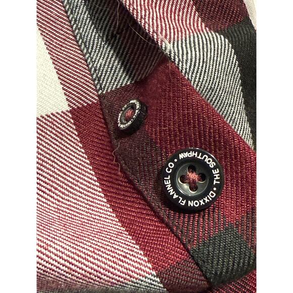 Dixxon Flannel Company South Paw Button Down Shirt Plaid Mens 3X Red Black White - Picture 10 of 12
